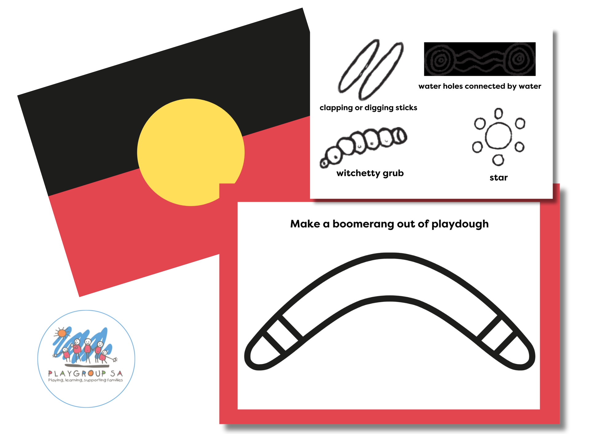 NAIDOC week inspired Playdough mats 